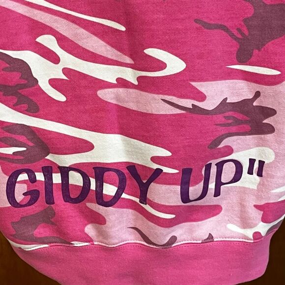 WTDTX Camouflage‎ Equestrian Hoof Life “ Giddy Up” Full Zip Hoodie - Picture 5 of 10